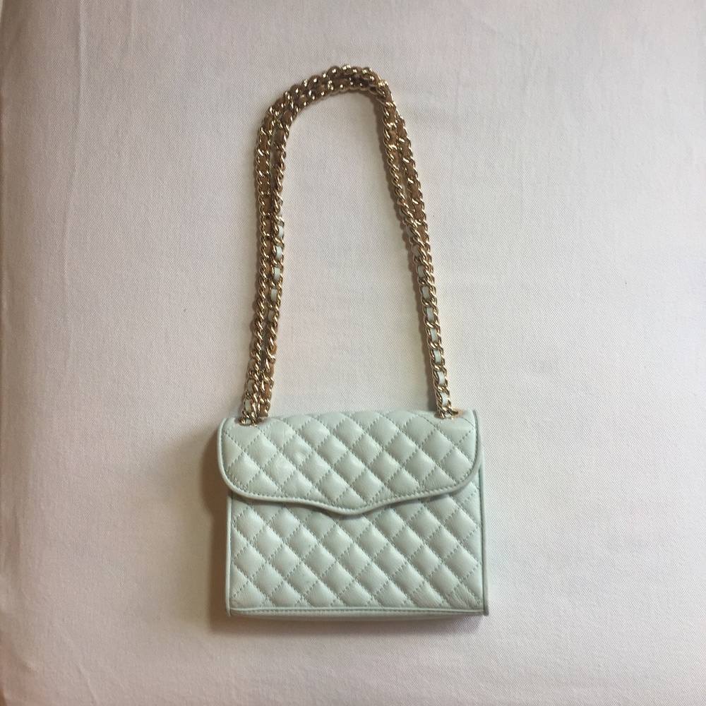 Rebecca Minkoff Quilted Mini Bag - Aqua Leather